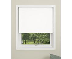 Debel 100 x 150 cm Mini 100 Prozent Polyester uni Verdunklungsrollo, schwarz _ PARENT, Polyester, weiß, 80 x 150 cm