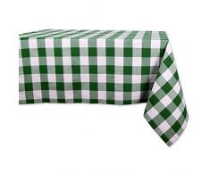 DII CAMZ10541 Tischdecke, 100% Baumwolle, Grün/Weiß, 60x104
