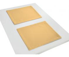 Adam Uni Light Collection Tischset, Bio Baumwolle, Dunkelgelb, 30 x 40 cm, 2-Einheiten