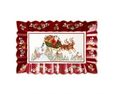 Villeroy & Boch Toys Fantasy Kuchenplatte Schlittenfahrt, Servierteller aus Premium Porzellan, rechteckig, bunt, 35 x 23 x 3,5 cm