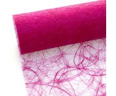 Deko AS GmbH Sizoweb Tischband pink 20 cm Rolle 25 Meter 64 019-R