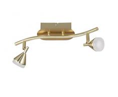 WOFI LED Cameron Deckenleuchte, Metall, Kunststoff, 5 W, Messing-matt