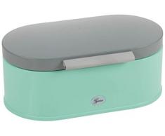 Genius Brotkasten | Single | 5 L | Mintgrün | Zeitloses Retro-Design | Sanftes Schließen | NEU