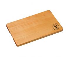 Kesper Schneidebrett Grillmeister 45x27cm aus Buche, Holz, braun, 45 x 27 x 2.8 cm