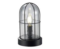 Trio Leuchten LED Tischleuchte Birte 503800102, Metall schwarz, exkl. 1x E14