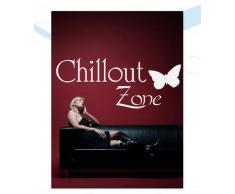 Indigos WG30044-22 Wandtattoo w044 Chillout Zone Chillen Entspannung 120 x 49, Gelb