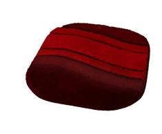 Kleine Wolke 5476451539 Badteppich Siesta, 55 x 65 cm, weinrot
