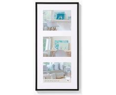 walther design KV338B New Lifestyle Galerie Bilderrahmen, 3 (13 x 18 cm), schwarz