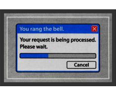 empireposter You rang The Bell - Fussmatte, Größe: 60 x 40 cm, Material Polypropylen