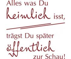 Graz Design 620445_40_030 KÃ¼hlschrank Aufkleber Wandtattoo Tattoo fÃ¼r KÃ¼che Motivations Spruch (GrÃ¶Ãe=40x40cm//Farbe=030 dunkelrot)