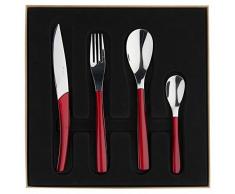 Guy Degrenne Besteckset 24-teilig rot