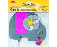 Anfänger Filz - Bastelset Elefant mit allem Zubehör 931-11