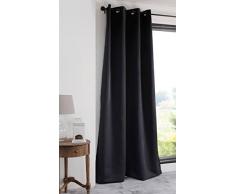 Lovely Casa r61840015Â Notte Vorhang Blickdicht Polyester schwarz 250Â x 135Â cm