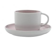Maxwell Williams Tint Espressotasse und Untertasse in Geschenkbox, Porzellan, 100 ml, Rose pink, Volle Größe