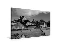 Calvendo Premium Textil-Leinwand 75 cm x 50 cm quer, Dalmore Destillery, Alness, Highland | Wandbild, Bild auf Keilrahmen, Fertigbild auf echter Leinwand, Leinwanddruck Natur Natur