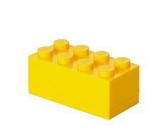 LEGO Mini-Box, 8 Noppen, Lunchbox-Einsatz, Snackbox, gelb