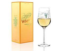 Ritzenhoff White Weißweinglas, Kristallglas, Mehrfarbig, 7,9 x 7,9 x 22,5 cm