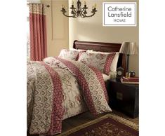 Catherine Lansfield Kaschmir Bettwäsche – Set, Doppelbettgröße, Mehrfarbig, King Duvet
