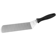 FMprofessional Bratenwender CHEF, hochwertiger Fleischwender mit Funktionsteil aus Edelstahl, robuster Pfannenwender zum Wenden von Bratgut (Farbe: Schwarz/Silber), Menge 1 Stück