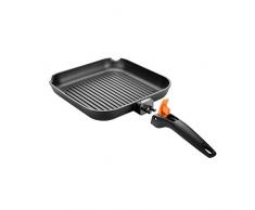 Tescoma Smartclick Bratpfanne, Edelstahl, Schwarz, 26 cm