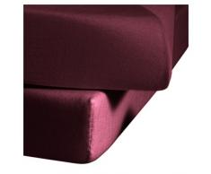 fleuresse L-001115-4074-0600 Jersey Spannbettlaken - Jenny C 200 x 200 cm pflaume