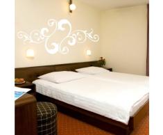 INDIGOS WG30441 Wandtattoo w441 Pflanze Blume Wandaufkleber 120 x 51 cm, weiß