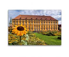 Calvendo Premium Textil-Leinwand 120 cm x 80 cm quer, Schloss OsnabrÃ¼ck | Wandbild, Bild auf Keilrahmen, Fertigbild auf echter Leinwand, Leinwanddruck: Das eine UniversitÃ¤t beherbergt Orte Orte
