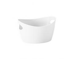 koziol Utensilo 450 ml Bottichelli XS,Kunststoff, solid weiß, 12.5 x 15.5 x 9 cm