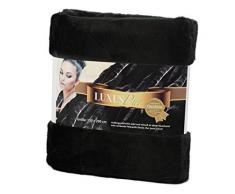 Gözze Edle Felloptik Wohndecke, Design Nerz, Schwarz, 40079-150200