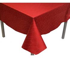 Soleil docre Tischdecke quadratisch 180x180 cm Fiesta rot