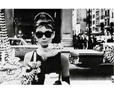 Hepburn, Audrey - Window - Filmposter Kino Movie schwarz-Weiss Foto Audrey Hepburn Grösse 91,5x61 cm