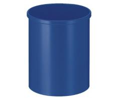 V-Part Papierkorb aus Metall, 15 Liter, blau