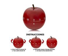 ORYX 5185001 Küchentimer Apfel Rot 60 Minuten