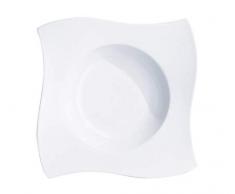 Villeroy & Boch NewWave Pastateller, Porzellan, Weiß, 31.5 x 31.5 x 11.5 cm, 4-Einheiten