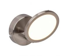 Brilliant Pluto LED Wandspot Wandstrahler schwenkbar eisen/weià 500 Lumen, LED integriert