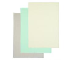 Kitchen Craft Spice Geschirrtuch, Waffelstoff, Pastellfarben, 3 Stück