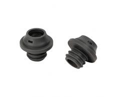 Le Creuset, 2 er Set Stöpsel für Weinpumpen, Weinkonservierung, Schwarz, Gummi, WA 138