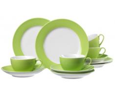 Ritzenhoff & Breker Kaffeeservice Doppio, 12-teilig, Porzellangeschirr, Grün