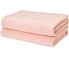 AmazonBasics Handtuch-Set, schnelltrocknend, 3-teilig Badetücher Bath Towel petal pink