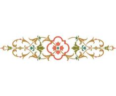 Indigos 4051719700879 Wandtattoo MF014 wundervolles Ornament Blumen Tribal 60 x 13 cm
