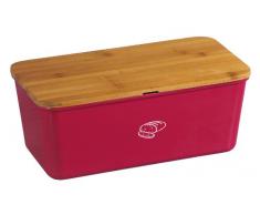 Kesper 18093 Brotbox Melamin Bambus, rot