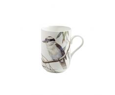 Maxwell & Williams PBD140 Birds of Australia Becher, Kaffeebecher, Tasse mit Vogelmotiv: Kookaburra, in Geschenkbox, Porzellan