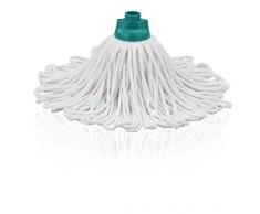 Leifheit Ersatzkopf Classic Mop Cotton, fÃ¼r hartnÃ¤ckige Flecken auf Fliesen und SteinbÃ¶den, extra hohe Wasseraufnahme und Abgabe, saugfÃ¤hige Baumwolle, waschbar bei 60Â°C, flexible Mopkopf-Streifen