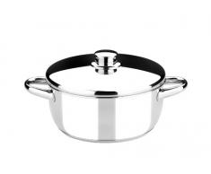 Monix Optima Kochtopf mit Deckel, 18/10-Edelstahl, 22 cm