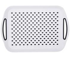 Berri Tablett, Breite 40,5 cm x Länge 29 cm x Höhe 5 cm, Farbe sortiert (Weiß / Schwarz)