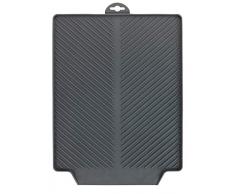 WENKO Abtropfmatte Linea Grau Trockenmatte, Spülbeckenmatte für Geschirr, Kunststoff (TPR), Maße (B x H x T): 40 x 3 x 30 cm