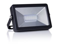 Smartwares LED Fluter Slim, Aluminium, schwarz