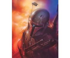 Komar Wandbild Star Wars Classic Mandalorian | Kinderzimmer, Jugendzimmer, Dekoration, Kunstdruck | ohne Rahmen | WB105-40x50 | Größe: 40 x 50 cm (Breite x Höhe)