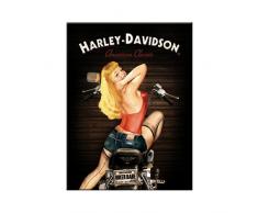 Nostalgic-Art 14333 Harley-Davidson - Biker Babe, Magnet 8x6 cm
