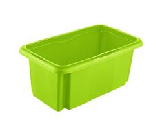 keeeper Aufbewahrungsbox mit Dreh-/Stapelsystem, 35 x 20,5 x 15 cm, 7 l, Emil, Grün